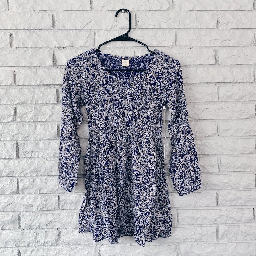 NWT Girls O'Neill Navy Rihanna Floral Dress - Size Medium